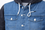 Men’s Hooded Denim Jacket – Full Sleeve Casual Wear - Image 3